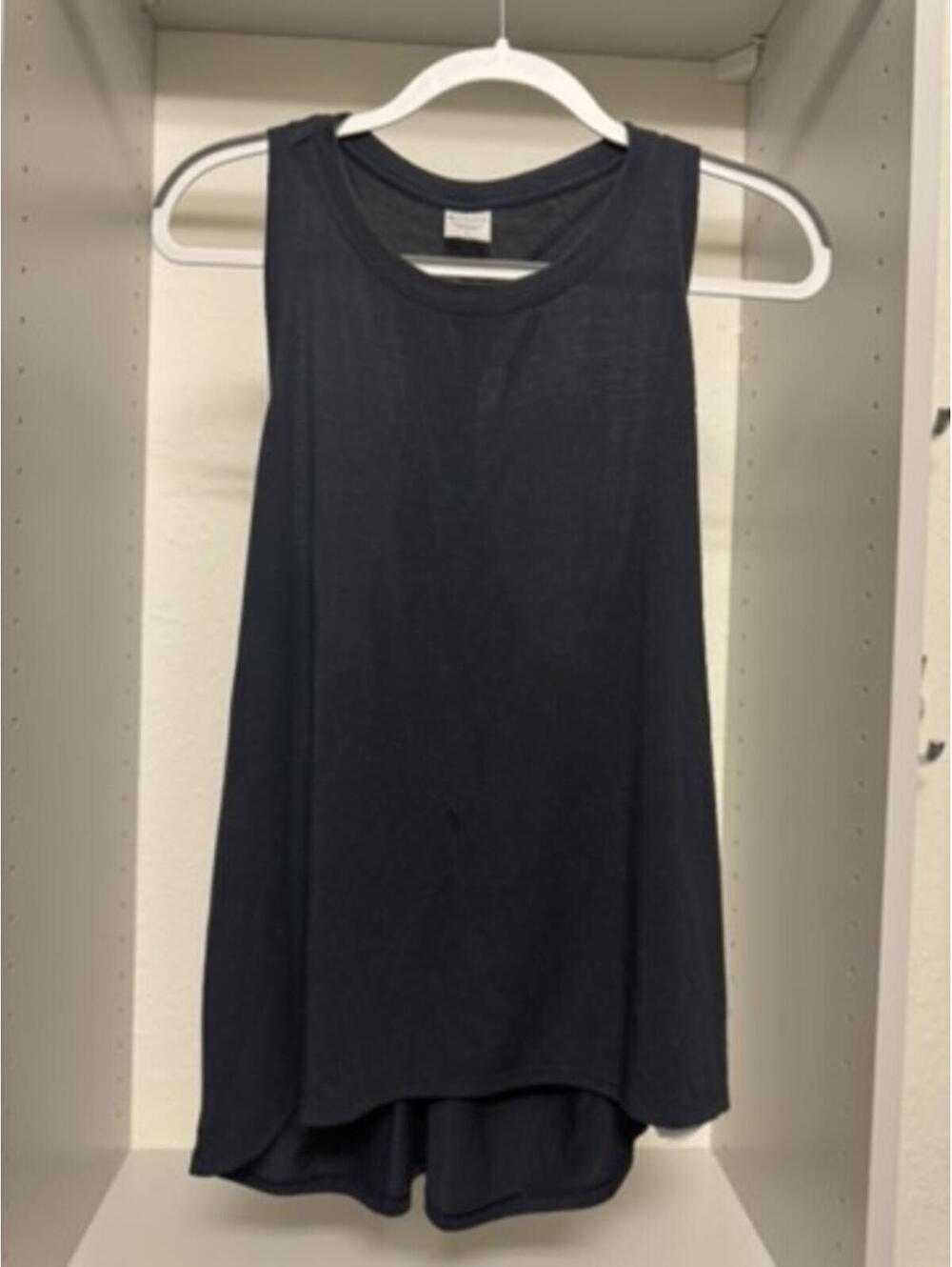 Athleta Black Racerback Tank Top Size Large